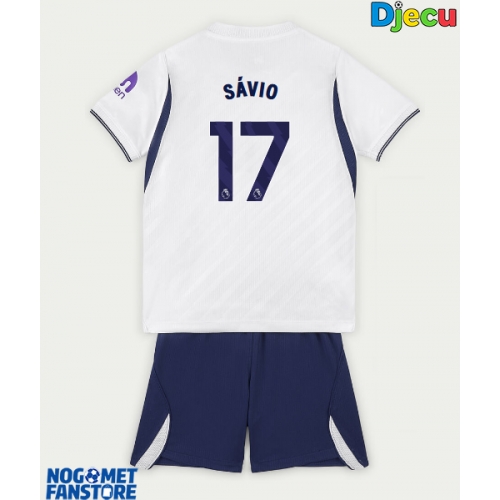 Tottenham Hotspur Savio #17 Domaci Dres za djecu 2026-27 Kratak Rukav (+ Kratke hlače)